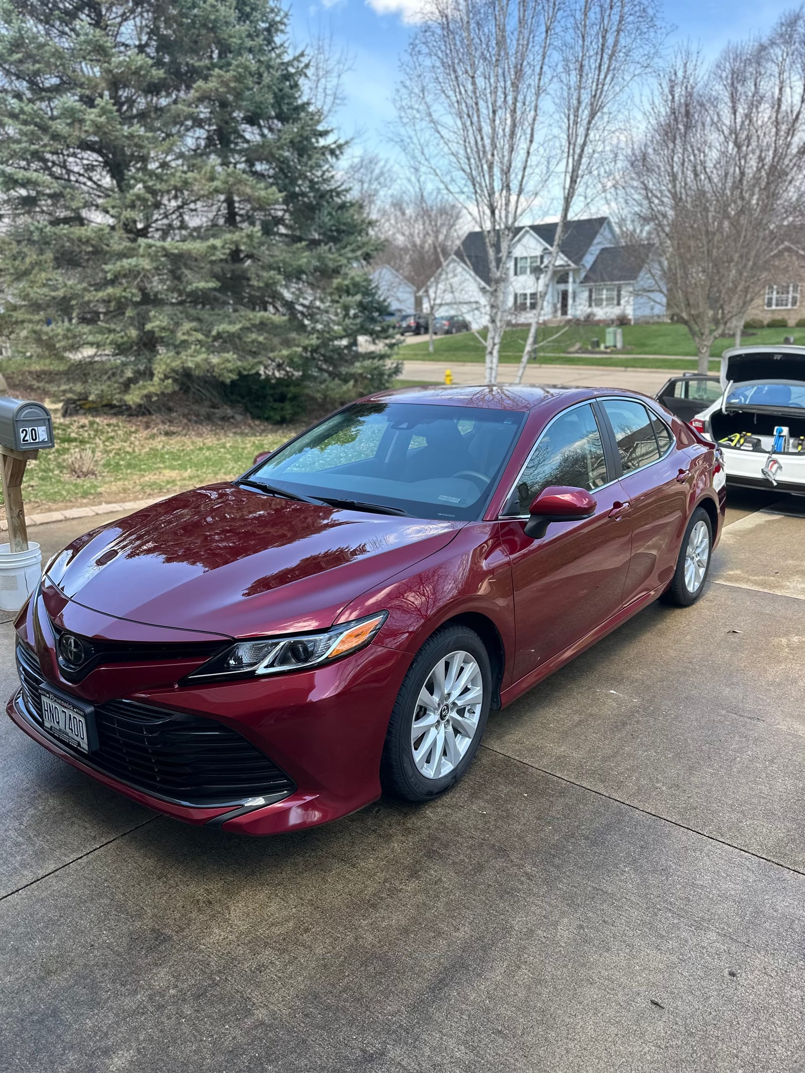 Toyota Camry exterior after a hand wash and wax